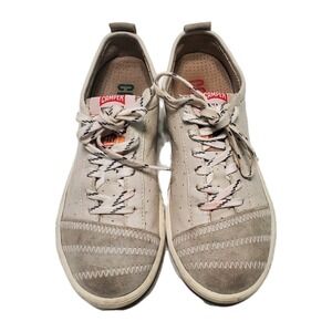Camper Beige‎ Suede Leather Lace-Up Casual Comfort Shoes Sneakers Women's 36 EU